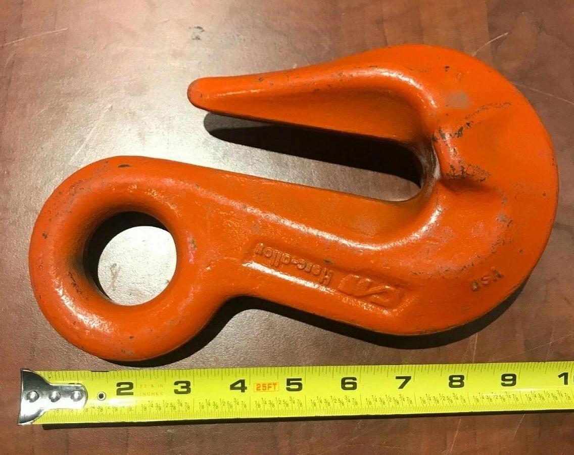 CM Herc Alloy Eye Chain Grab Hook 22-8 HA7/8 | USA Heavy Duty Rigging Lifting