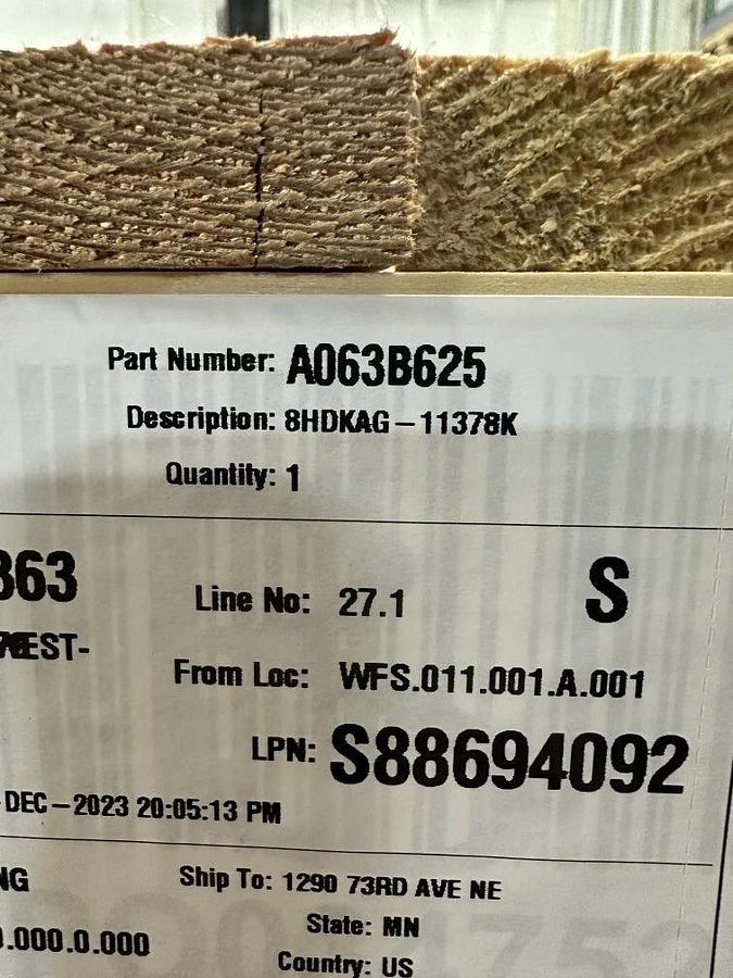 Used 8kw Cummins RV Diesel Generator 8HDKAG-11378K - 120/208V 3PH 60hz - PN: A063B625