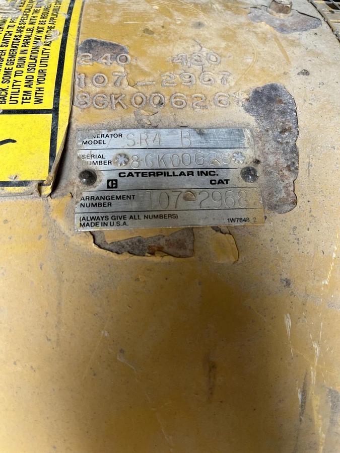Used 113kW Caterpillar 3304 SR4B Mobile Diesel Generator - S/N: 8GK00626