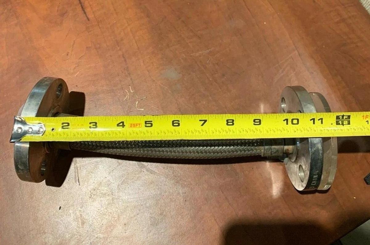 New Enlin 1" Flexible Braided Flex Tube Flange