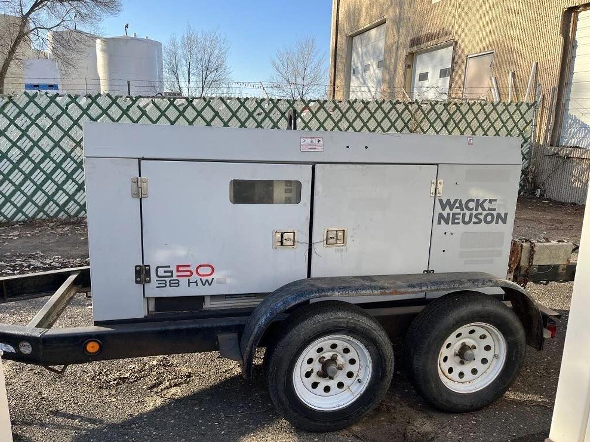 Used 14' Double Axle Trailer (Wacker Neuson Enclosure not included)