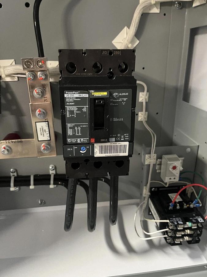 Used 200A 208V ASCO D03AUSA30200CGXM Automatic Transfer Switch - S/N: 1808631-004RE