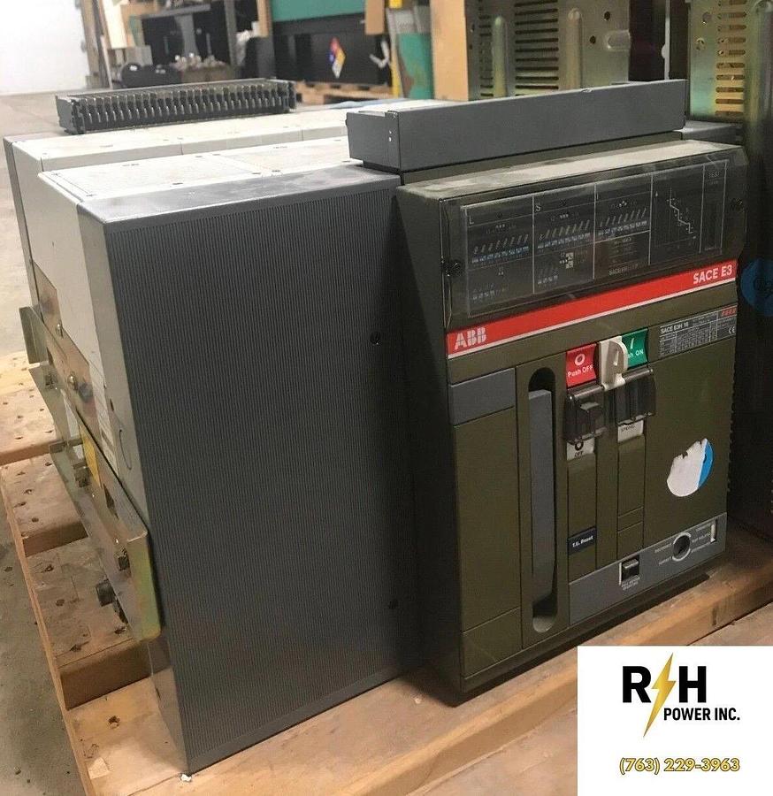 Used 1600 Amp ABB Circuit Breaker w/ Draw-Out Breaker Holder | SACE E3H 16