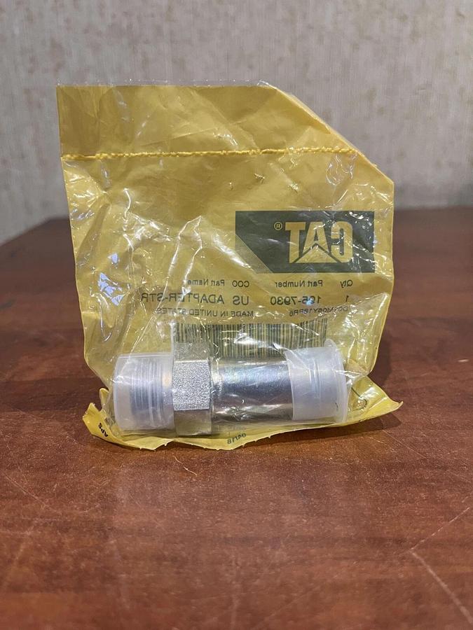 Used New CAT 7/8" Straight Adapter - P/N: 195-7930