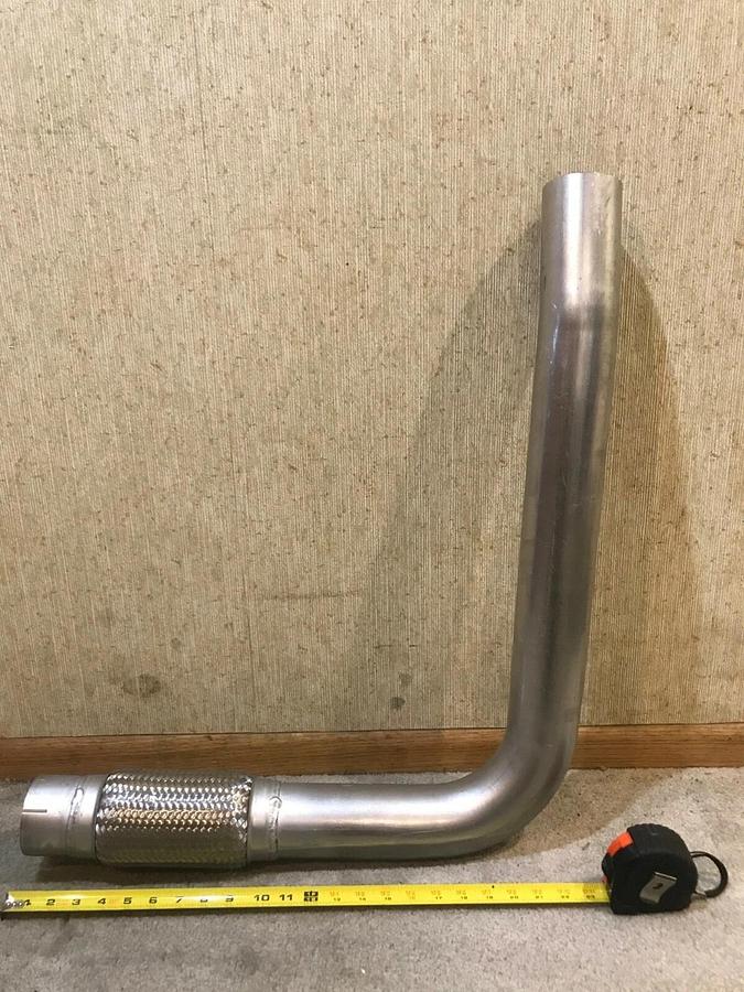 Used Cummins Flexible Exhaust Pipe Tube | P/N: A031A195 | C100-D6R C80-D6R C60-D6R