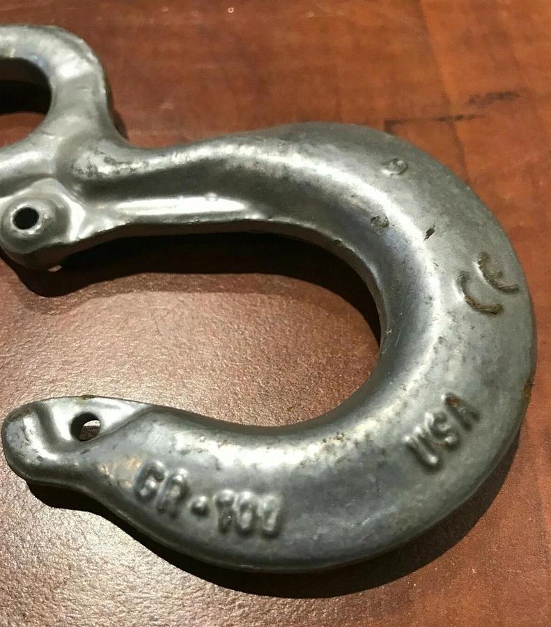 New Crosby Lifting Rigging Hook WLL 1 Ton (2,000 lbs.) | USA Grade GR 100