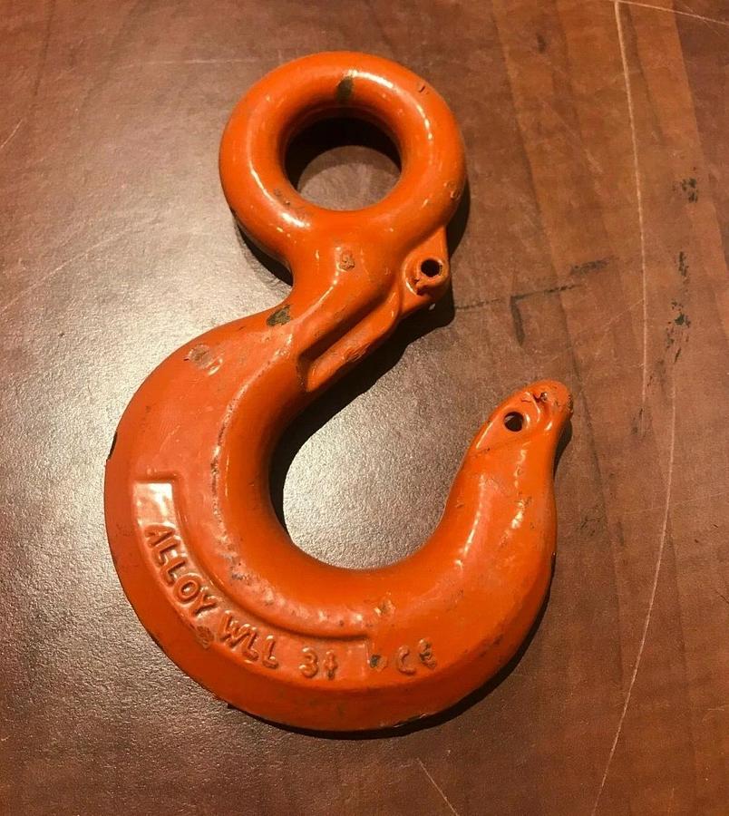 New 3 Ton (6,000 lb.) CM Forged Alloy Eye Lifting Hook | USA Rigging Lifting