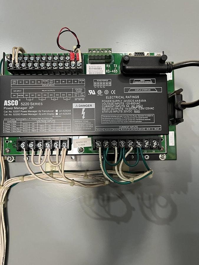 Used New 600 Amp 480V ASCO J07AUSA30600N5XC Automatic Transfer Switch - S/N: 582714WE