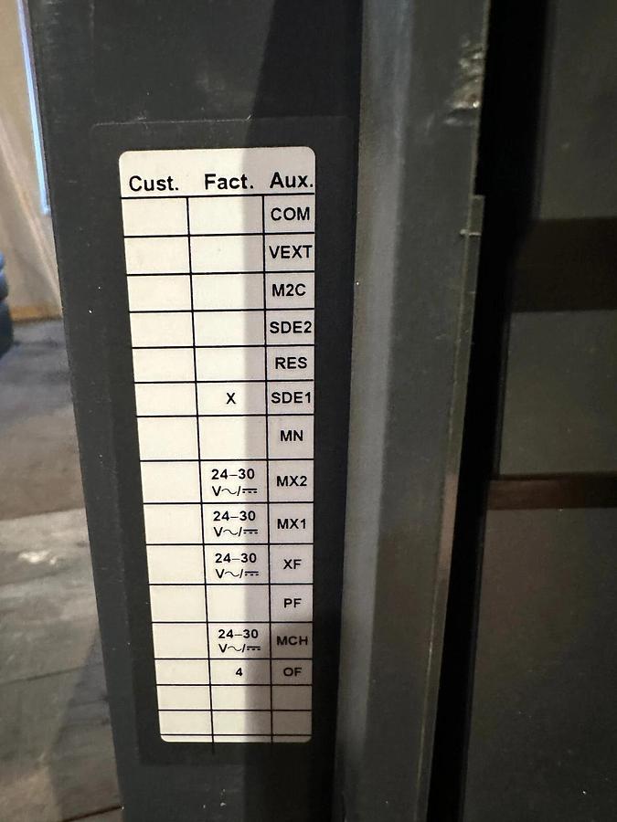 2000 Amp Square D Masterpact NW20H Circuit Breaker