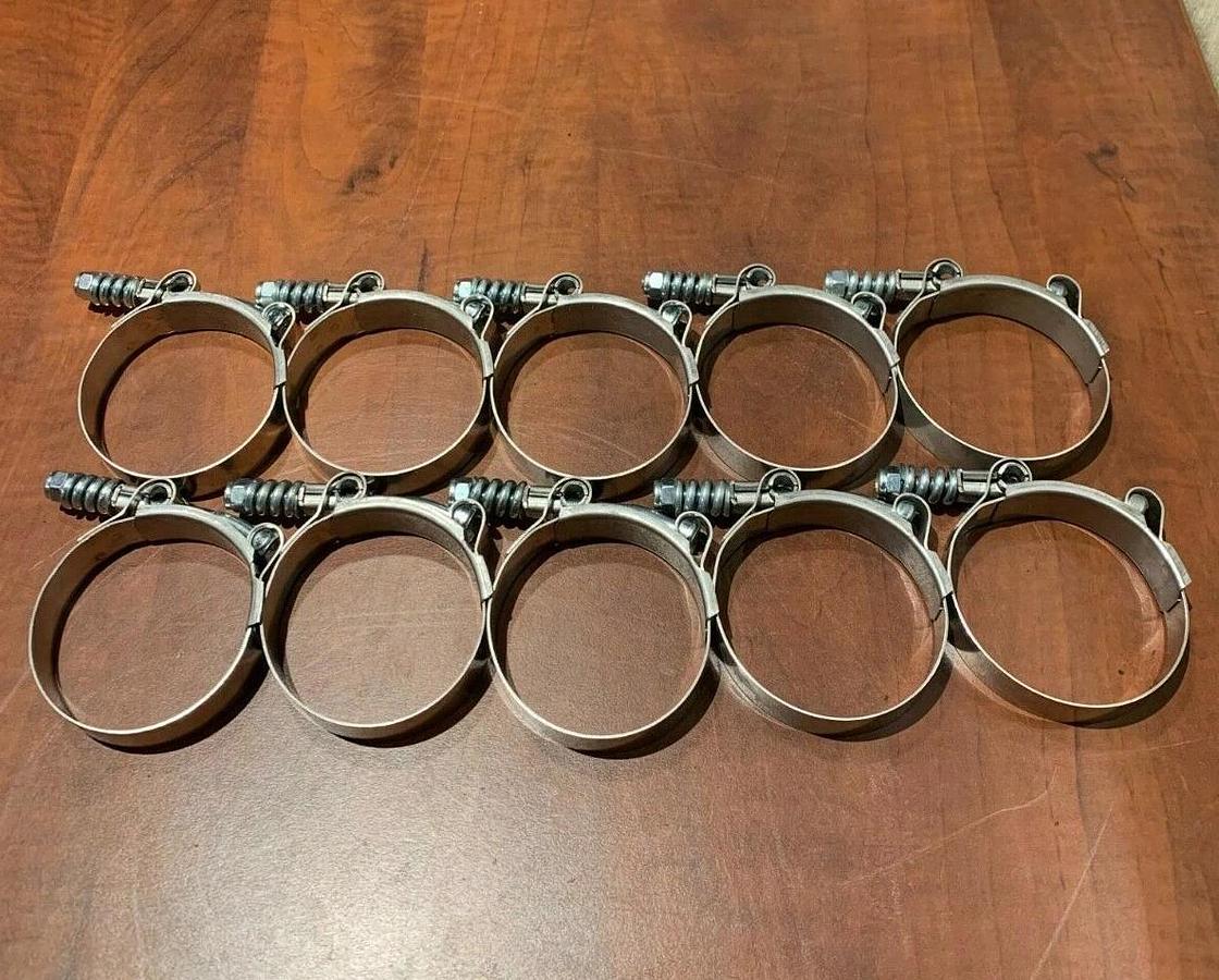 Used (50 Pack) Breeze 2.5" T-Bolt Hose Clamp | Cummins P/N: A034C656 (USA Made)