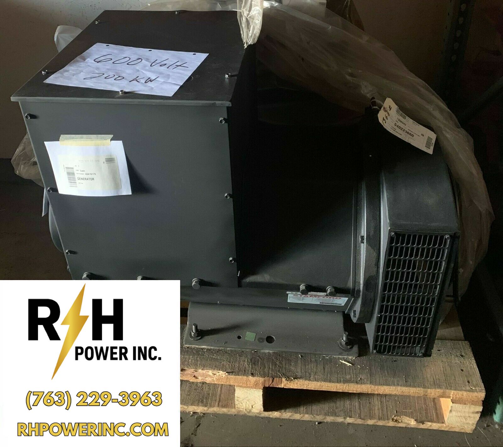 Stamford | UCI274H1 | 204kW | Winding 17 | 600V | SAE 3/11.5 | MX341 | PMG