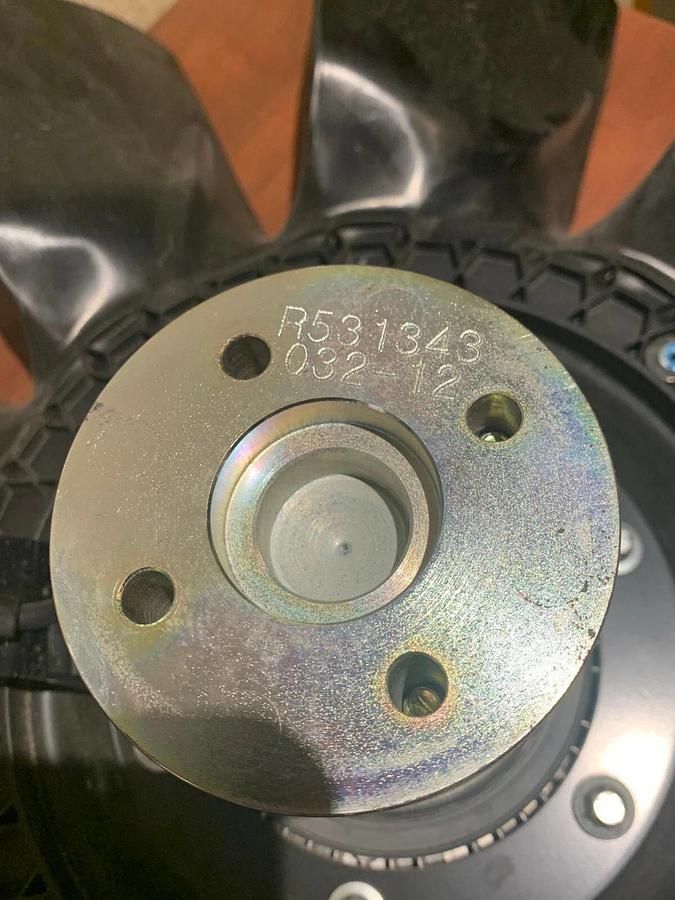 New John Deere 4045HFG93 Electric Blower Fan Assy. | RE545612 RE54617 RE544254