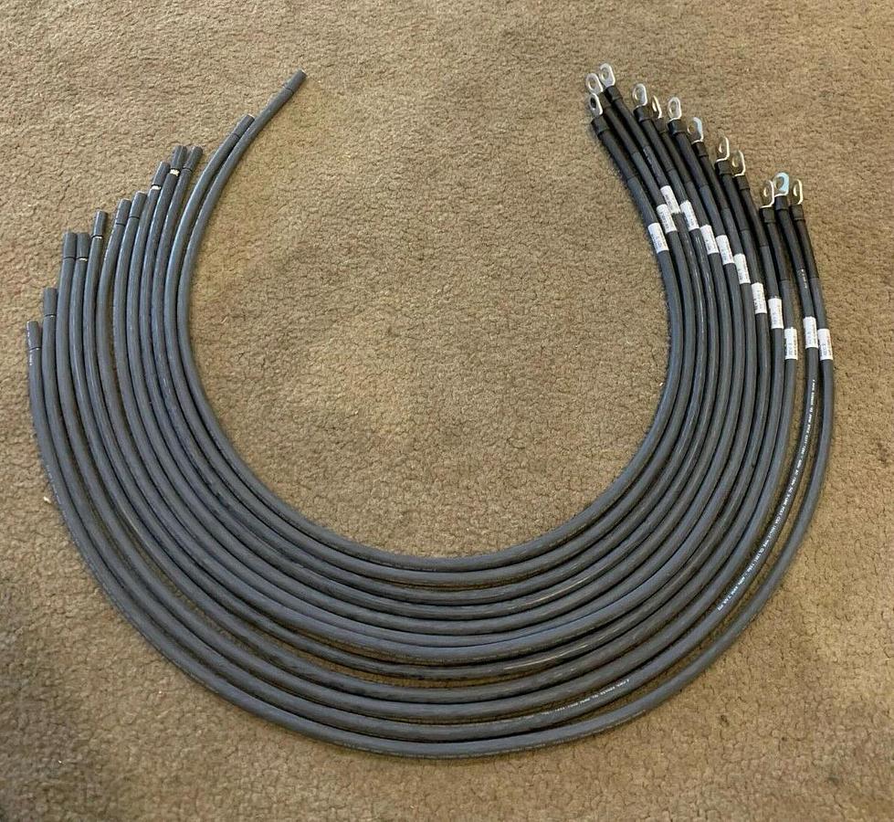 Used (12 Pack) 41" Long 4 AWG Electrical Lead Wire 600V USA | Cummins P/N: A034L458