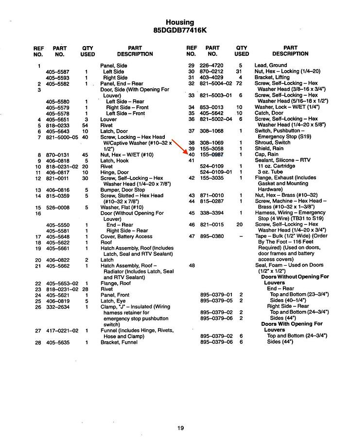 Used New Genuine OEM Cummins Onan 4.5" Steel Rain Cap | P/N: 155-0987
