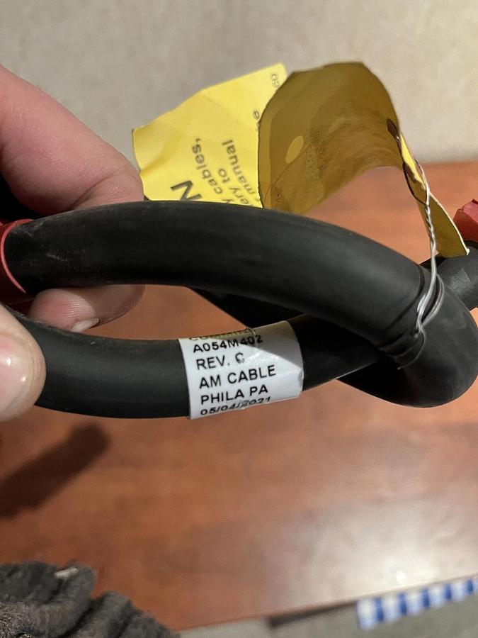 27" Prestolite 2/0 AWG 600V Red Battery Cable - P/N: A054M402