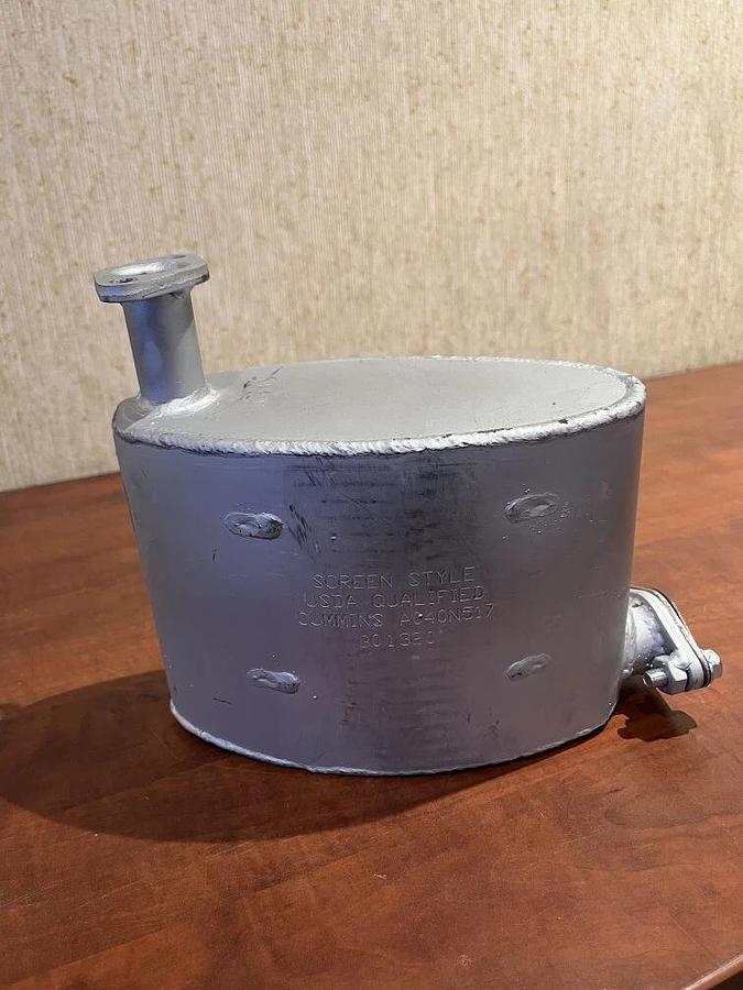 Cummins Onan Exhaust Silencer - Screen Style - A040N517