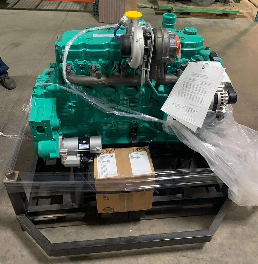 Used New 6.7L Cummins Diesel Engine QSB7-G5 NR3 - Cummins P/N: A055D765