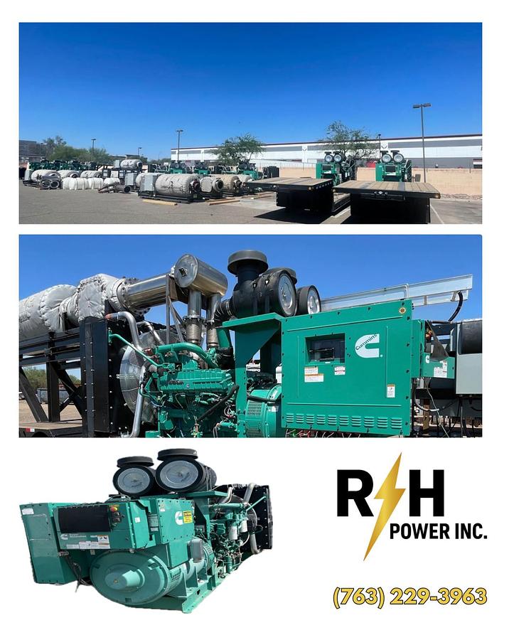 Used Used 1000kW Cummins DQFAH-QST30 (T4F) Stationary Diesel Generator Set