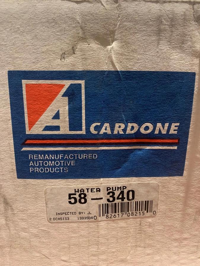 New Remanufactured Cardone 58-340 Water Pump