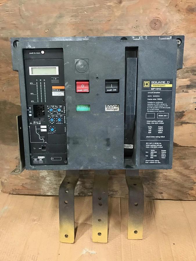 Used 1600 Amp Square D Masterpact MP16H2 Circuit Breaker | 60Hz