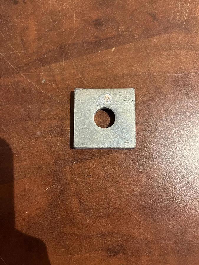 (10-Pack) B-Line B202 Square Washer - 9/16" Hole 1/2" Bolt