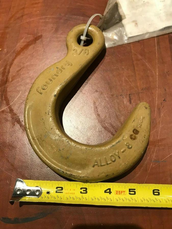 New 3/8" Crosby Clevis Foundry Eye Hook | Grade 80 WLL 7,100 lbs.