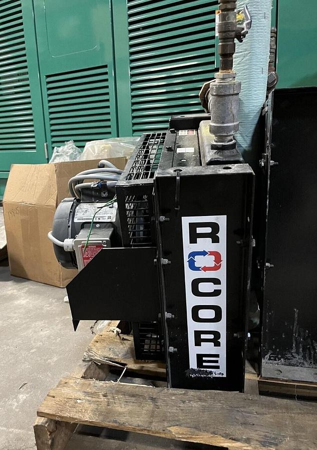Used Used Rocore Industrial Oil Cooler w/ Fan and Motor - P/N: AB129