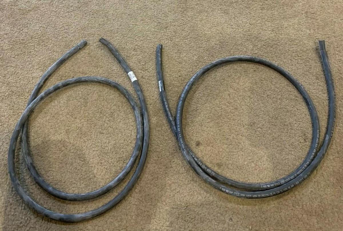 Used (2 Pack) 70" Long 2 AWG Electrical Lead Wire 600V USA | Cummins P/N: A032X863