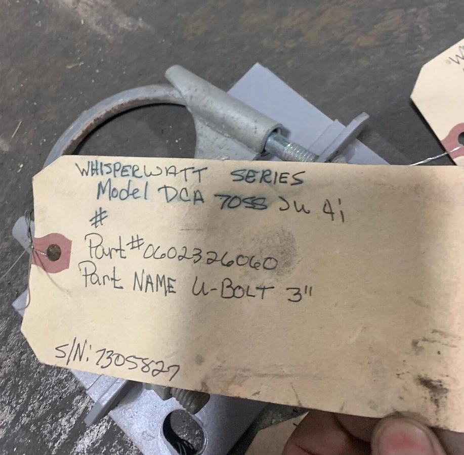 Used Used Multiquip Exhaust Pipe Cover and U-Bolt 3" | P/N: M2331400004 0602326060