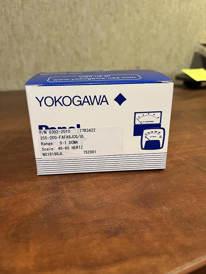 New Yokogawa 255-200-FAFA8JCG/UL 45-65 Hz Frequency Meter - P/N: 302-2010