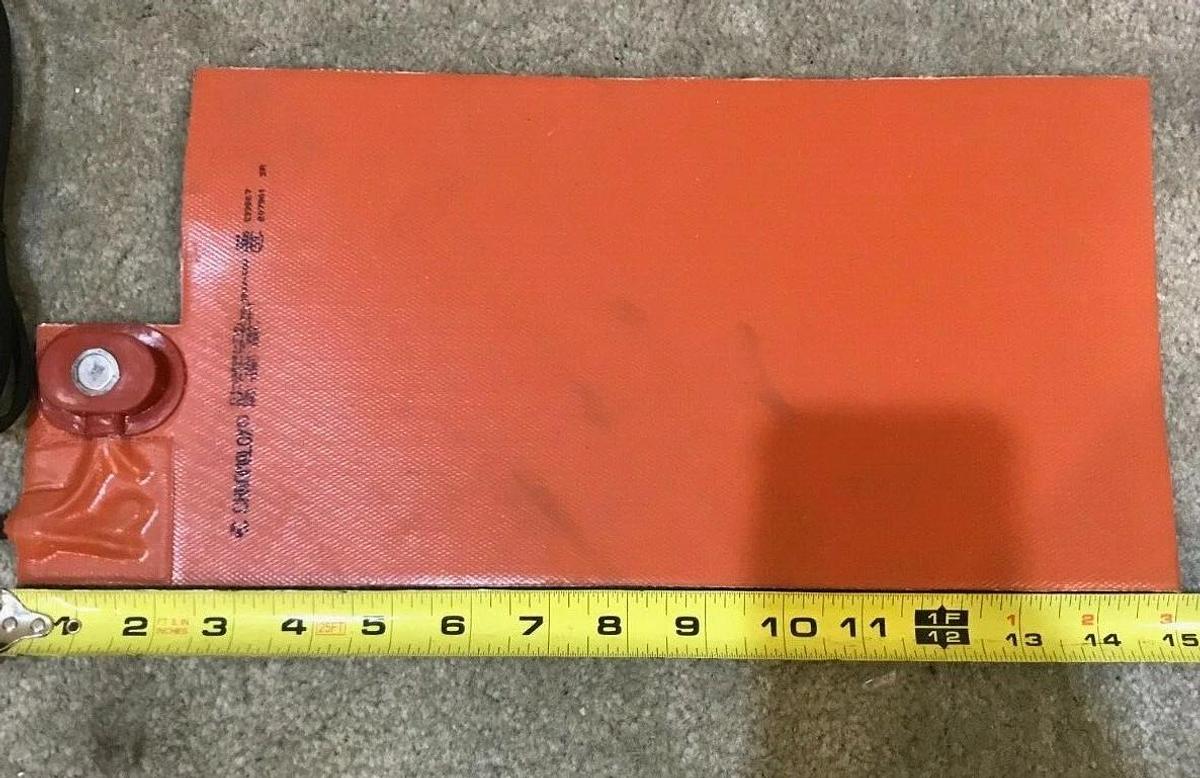 Used 50 Watt Battery Heater Cummins Onan | P/N: A047T975 Chromoalox Silicon Pad