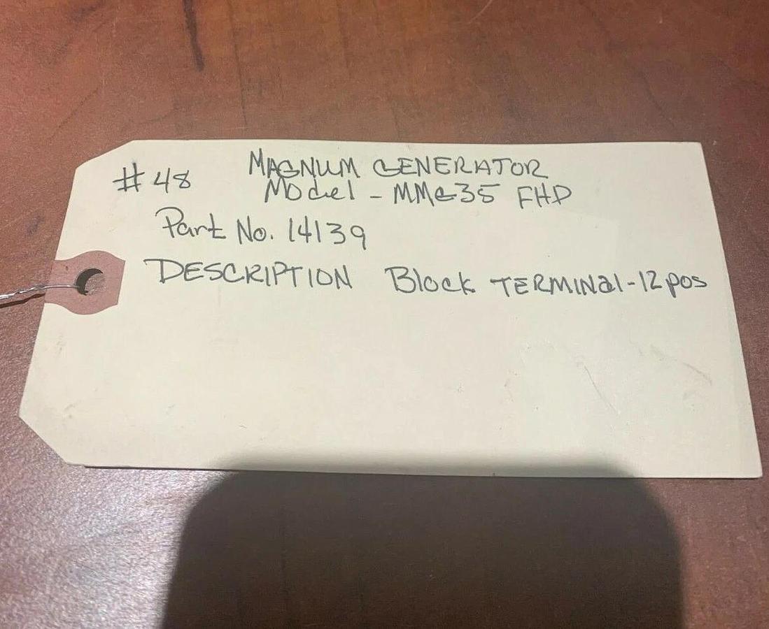 Used Magnum Power Generac Terminal Block 12 Pos. MMG35FHD | P/N: 14139
