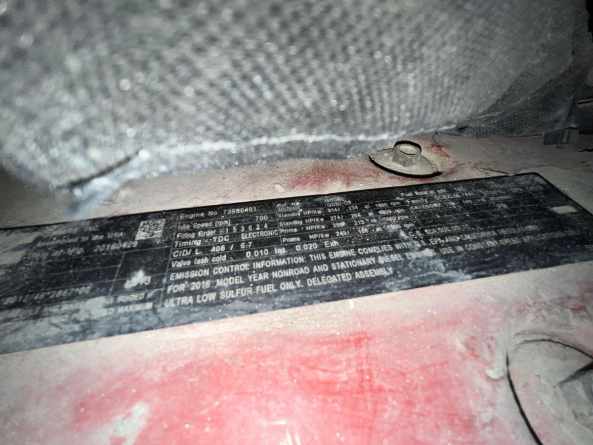 Used 200kW Cummins C200D2RE Spec. D Mobile Diesel Generator - S/N: F160969343