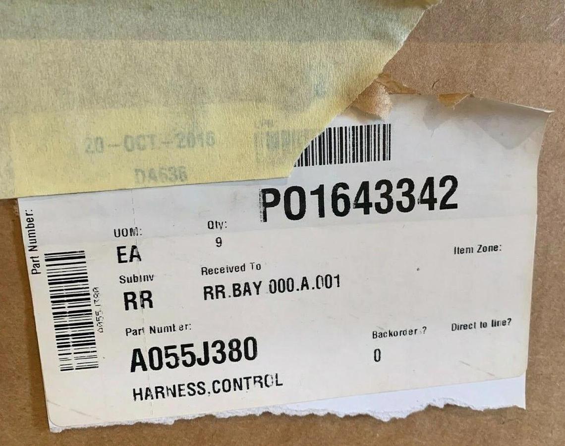 Used New Genuine OEM Cummins C300-D6R Main Wiring Harness | P/N: A055J380 A052V031