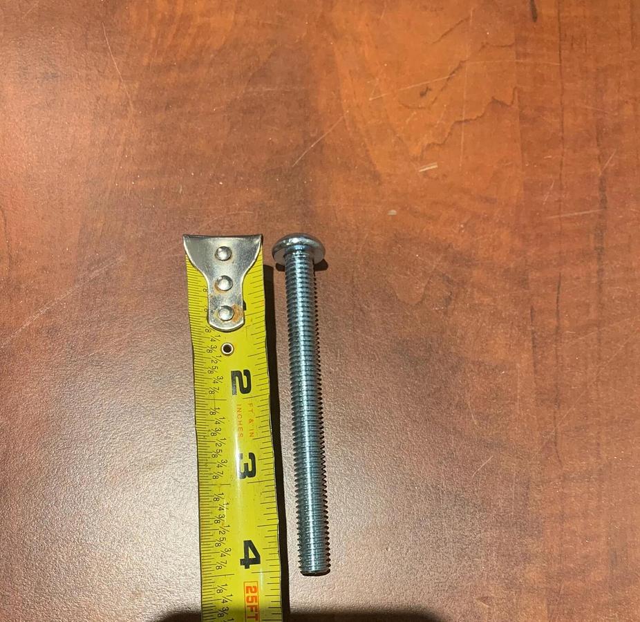 Used (50 Bolts) 3/8" 4" Long Steel Phillips Machine Screws Coarse Thread