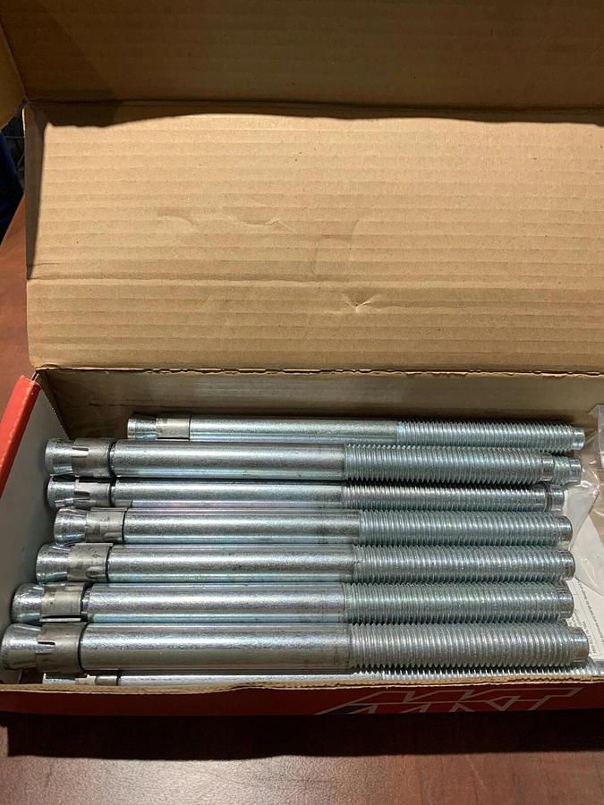 Used MKT Fastening 3/4" x 10" SUP-R-STUD Wedge Anchor 2634100 USA | (15 Pack)