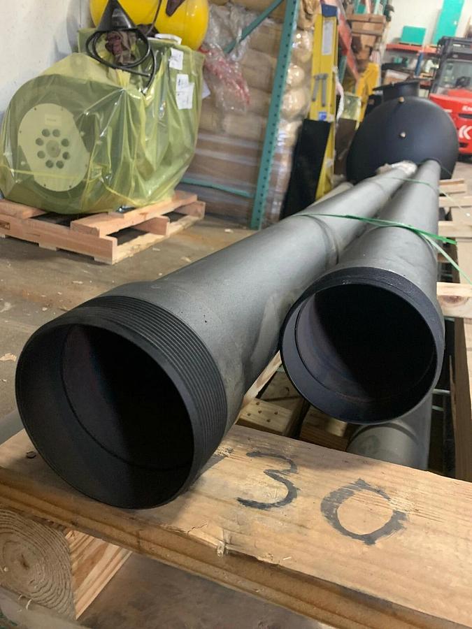 Used (2 Pack) New 124" Long 5" NPT Cummins Emergency Fuel Vent Extension | A034F389