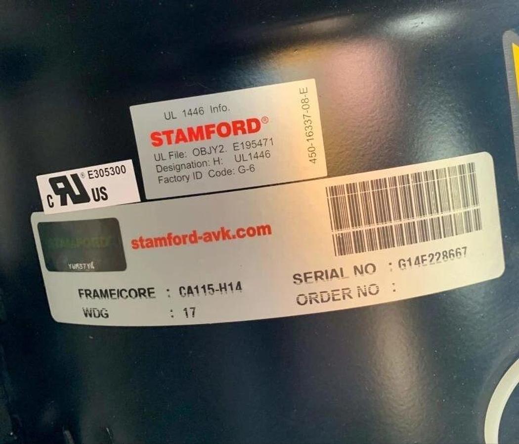Used **600V Only** New Stamford 20kW CA115-H14 Alternator for C20-N6 - P/N: A045L884