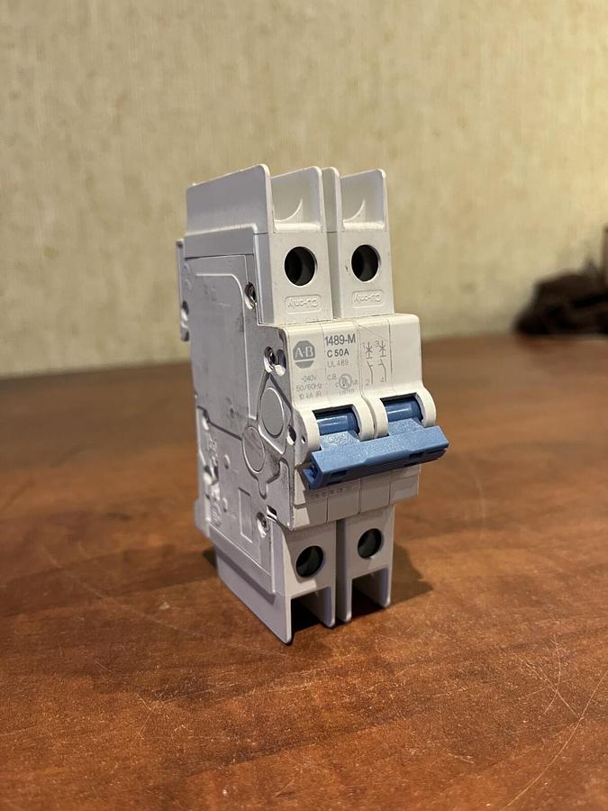 New 50 Amp Allen Bradley 1489-M2C500 Series D Circuit Breaker 240V UL489