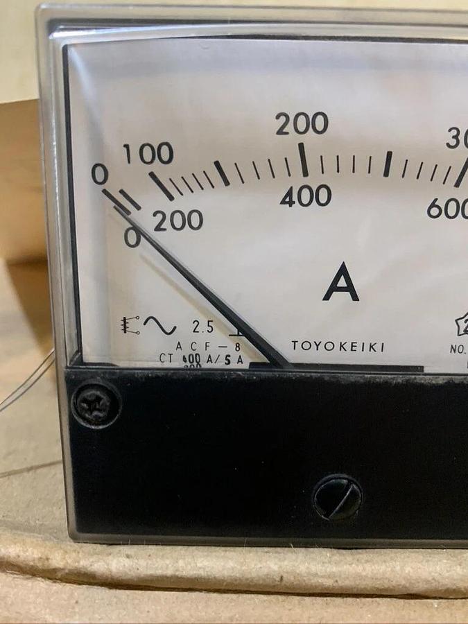Used Mulitquip Toyo Keiki AC Amp Ammeter Panel Meter | P/N: 0601808992 DCA225SSJU