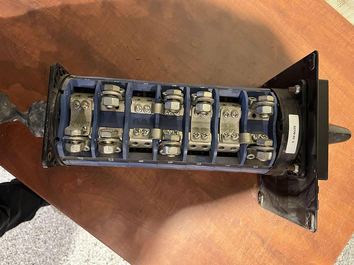 Used 240 Amp 600VAC Kraus & Naimer C315 Voltage Selector Switch from Cummins C150D2RE