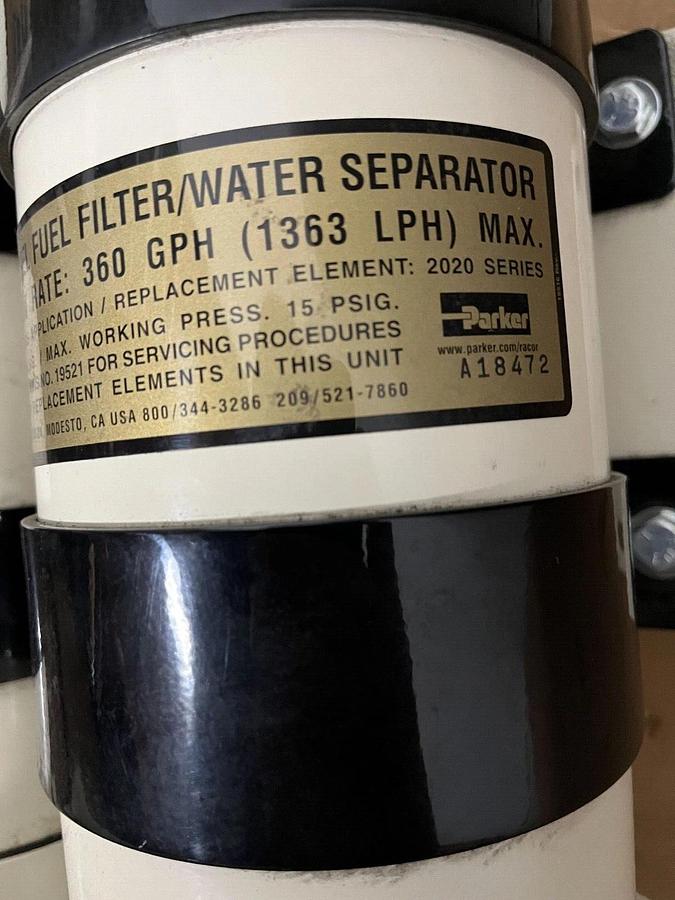 New Racor Turbine Series Dual Fuel Filter Water Separator - 731000FH