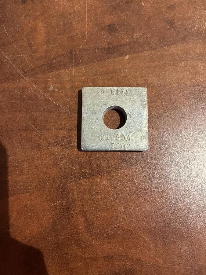 (10-Pack) B-Line B202 Square Washer - 9/16" Hole 1/2" Bolt