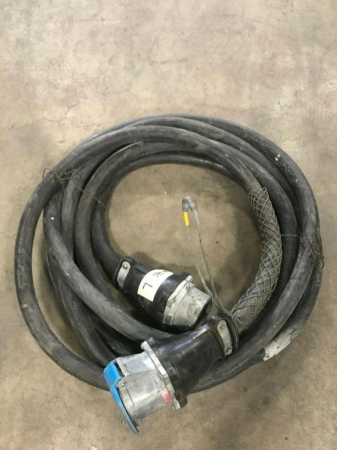 Used 40' 2/0 AWG 4 Conductor Meltric DS 200 Amp 3 Phase 480V Wire Cable