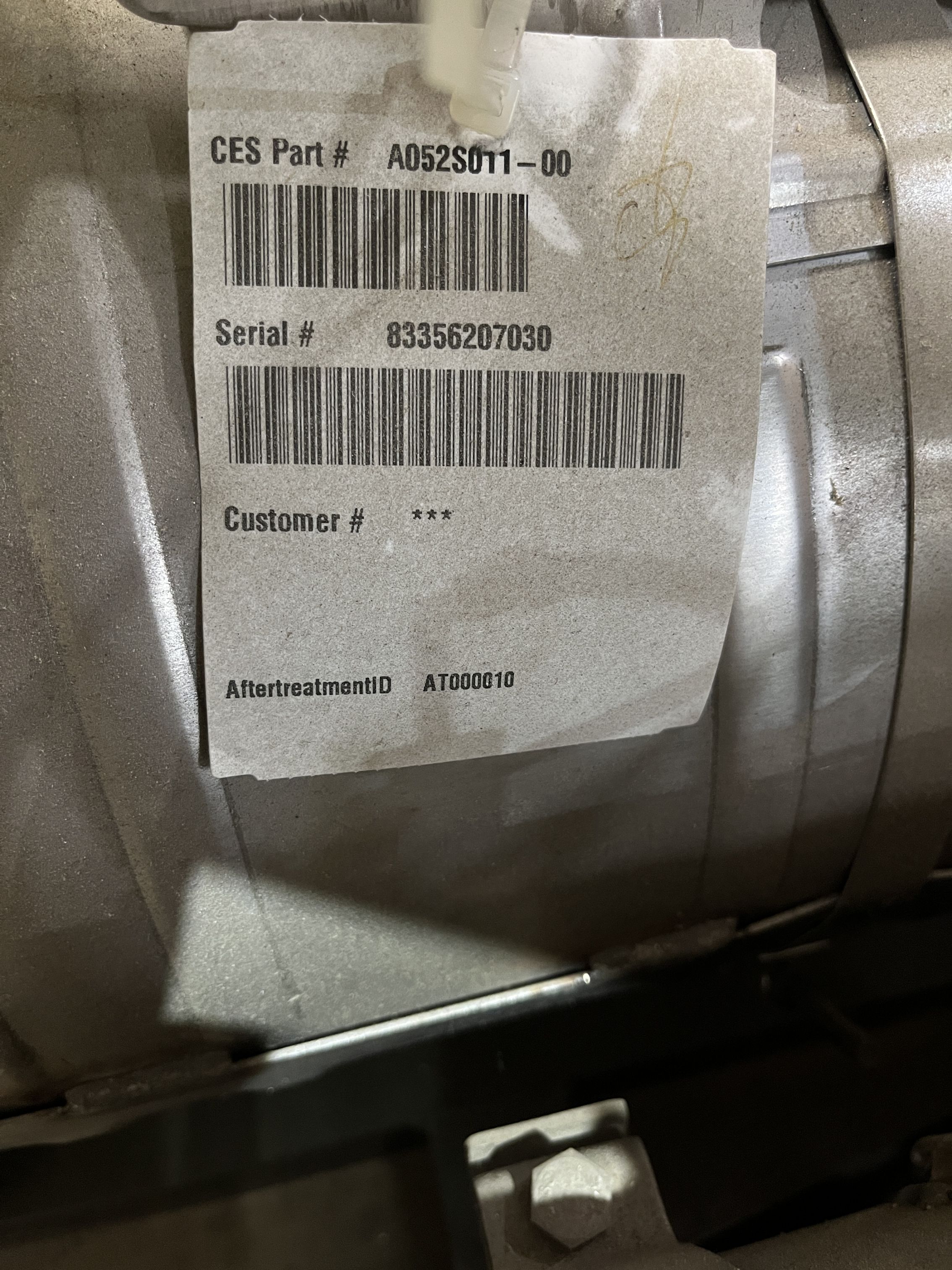 New Cummins Aftertreatment Device Kit - P/N: A052S011 / A047V600 / A048Y173