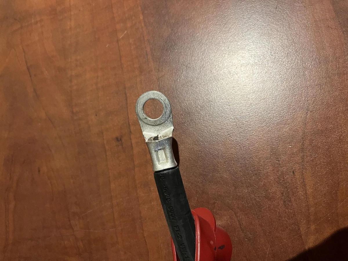 27" Prestolite 2/0 AWG 600V Red Battery Cable - P/N: A054M402