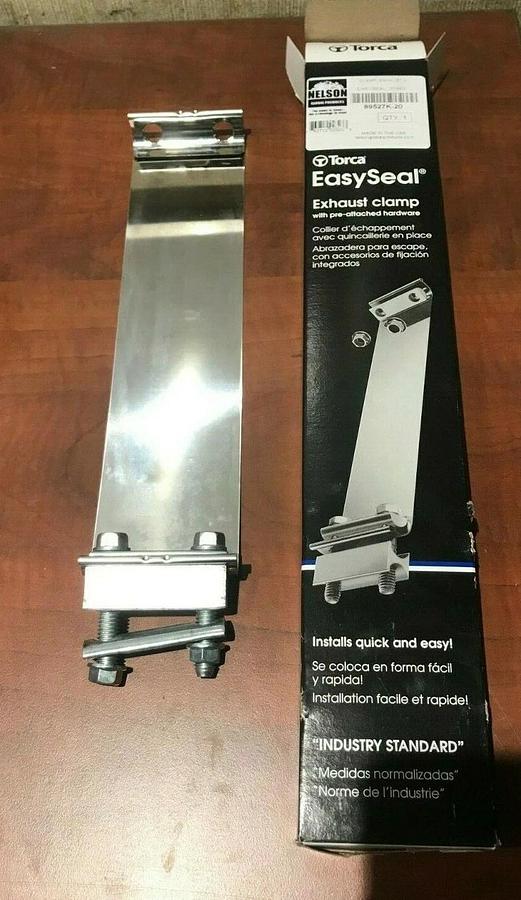 Used 4" Torca EasySeal Stainless Butt Joint Band Exhaust Clamp Sleeve A034C660