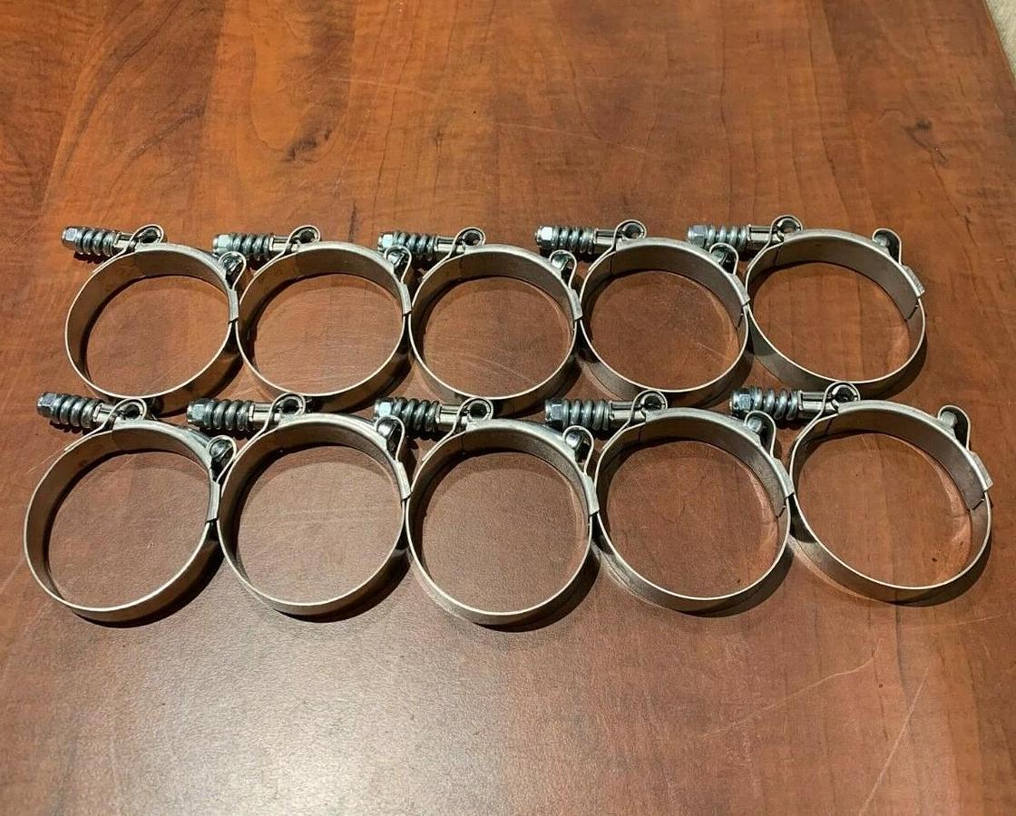 Used (50 Pack) Breeze 2.5" T-Bolt Hose Clamp | Cummins P/N: A034C656 (USA Made)