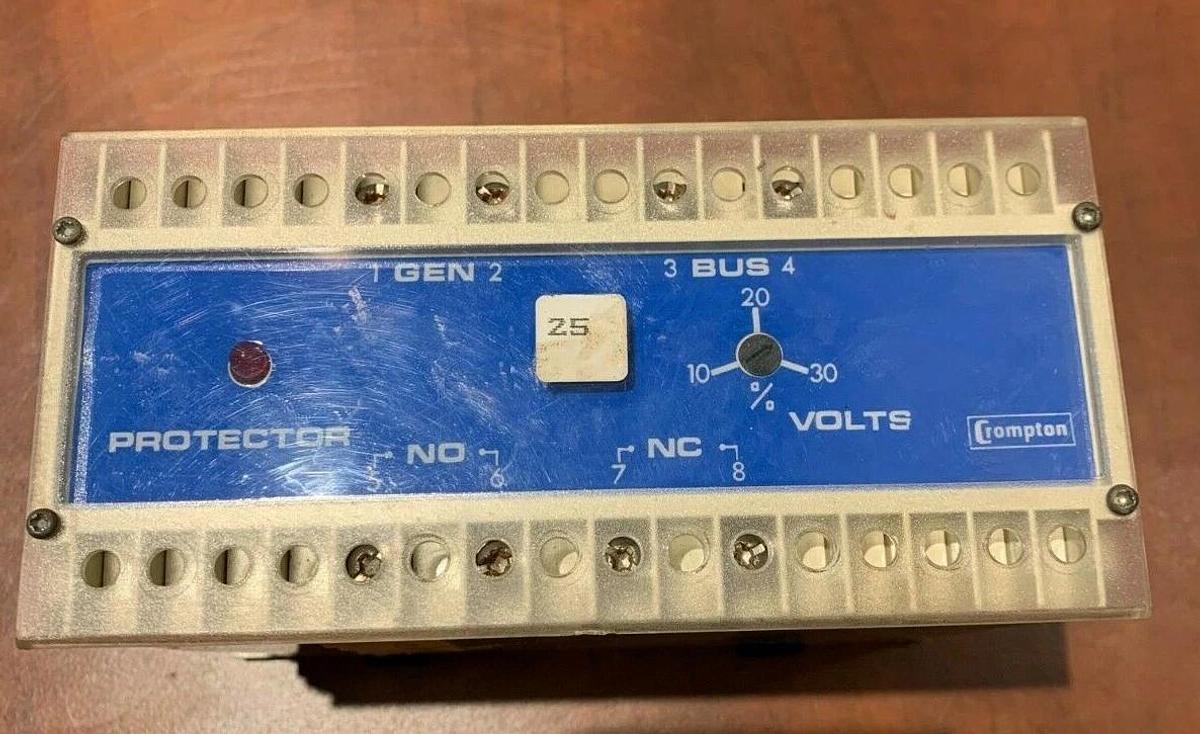 Used Crompton Instruments 256-PLDU Protector Relay 120V 60Hz | P/N: 307-2644