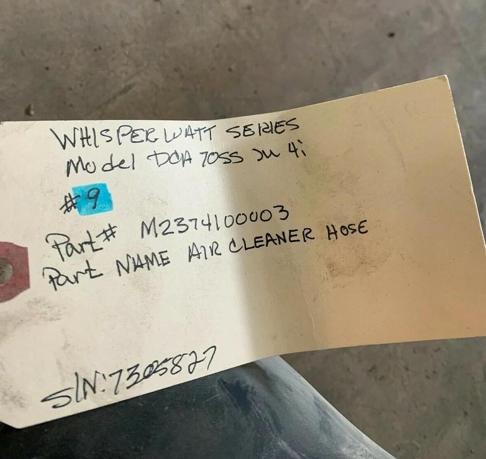 Used Multiquip MQ Power Air Cleaner Hose (JP) DCA70SSJU4i | P/N: M2374100003